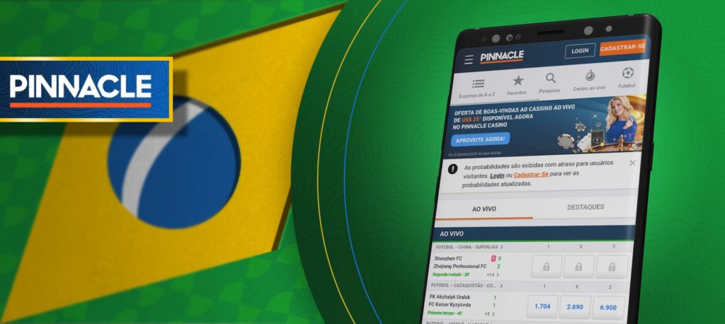 Uma das melhores casas de apostas entre outras aplicações brasileiras - Pinnacle.